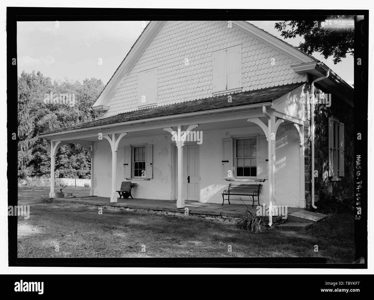 Middletown amici preparativa Meeting House, Middletown Road, 1 miglio a nord della strada Pennell (Route 452), Lima, Delaware County, PA Bowater, John Taylor, Israele Register, William Eachus, Virgilio Yarnall, William Hoopes, Seth Sharpless, Nathan Passmore, Jesse Yarnall, Eli Sharpless, Thomas Worrall, John Hill, John Yarnall, Caleb Leonard, John Edwards Prezzo, Virginia Barrett, trasmettitore Boucher, Jack e, fotografo Lavoie, Catherine C, storico Larkin, Cleary, delineatore McGrath, James, delineatore Willard, Kelly, delineatore Arzola, Robert R, responsabile di progetto Foto Stock