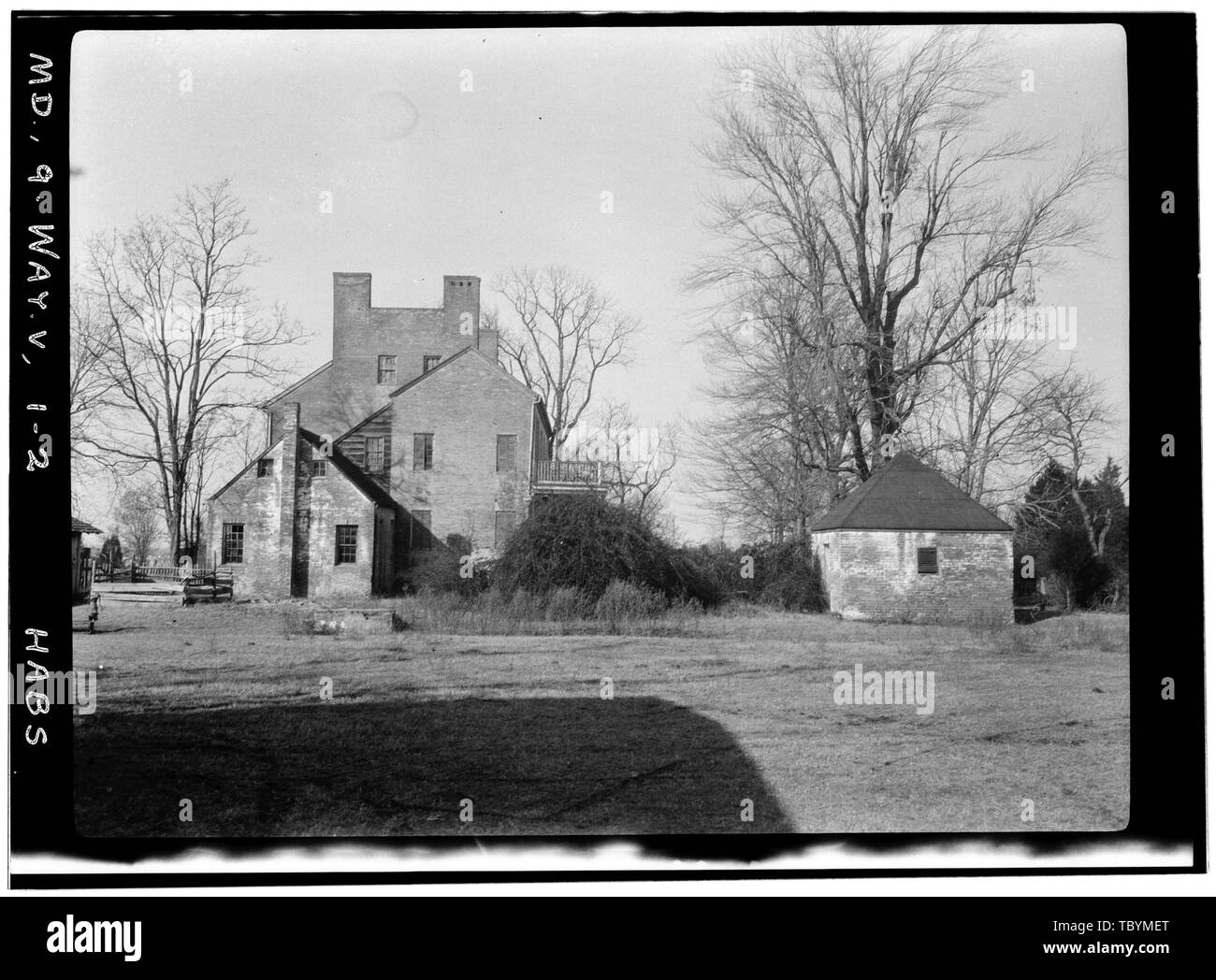 Morgan Harris Ho. Vista verso sud DS '34 Waverly, State Route 229 prossimità, La Plata, Charles County, MD S (Smith?), D (Delos), fotografo Foto Stock