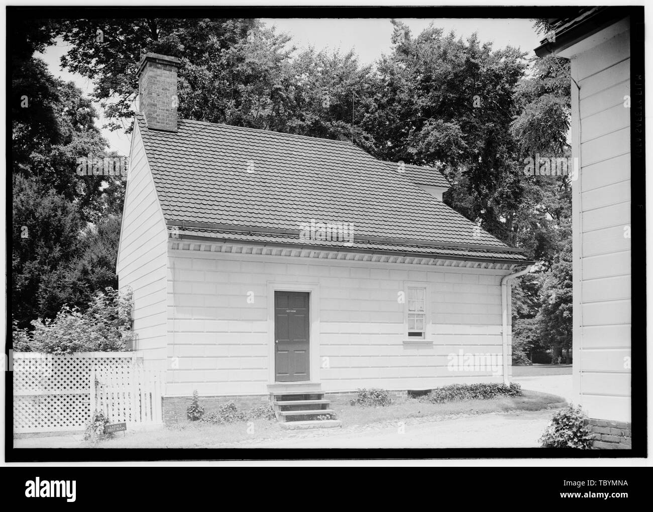 Mount Vernon, maggiordomo della casa di Mount Vernon Memorial Highway, Mount Vernon, Fairfax County, VA Foto Stock