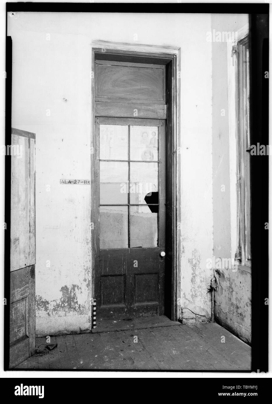 Storici edifici americano sondaggio E. W. Russell, fotografo, Marzo 15, 1936 N. porta al VESTIBOLO POSTERIORE IN S. la metà dell'edificio, al primo piano Agostino Ottenstein House, 207209 Nord Jackson Street, Mobile, County, AL Foto Stock