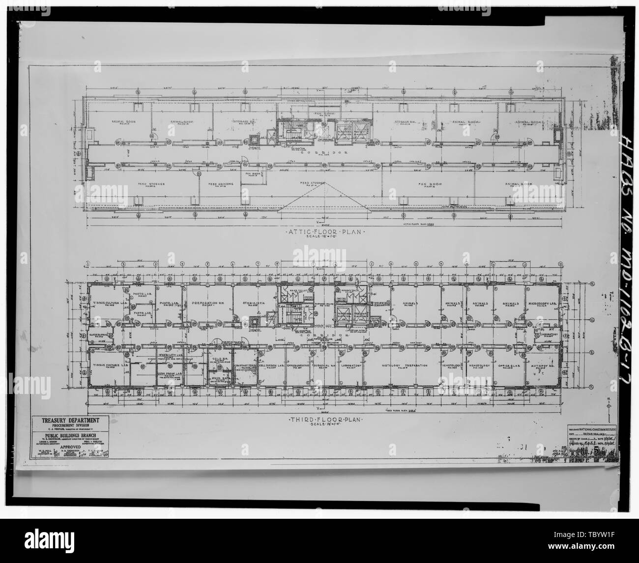 Gli istituti nazionali di Sanità, Istituto Nazionale contro il cancro, 9000 Rockville Pike, Bethesda, Montgomery County, MD Simon, Louis Adolphe George A. Fuller Company Voegtlin, Carl Parran, Thomas Wilson, Luca mi Morgenthau, Henry Robinson e Associates, Inc., imprenditore Oudens e Knoop, architetti, PC, imprenditore Edgington, Justin B, campo squadra Bobeczko, Laura L, campo squadra Robinson, Judith H, project manager Dyer, Delores, trasmettitore Smalling, Walter, fotografo Brierton, Joan M, storico Foto Stock
