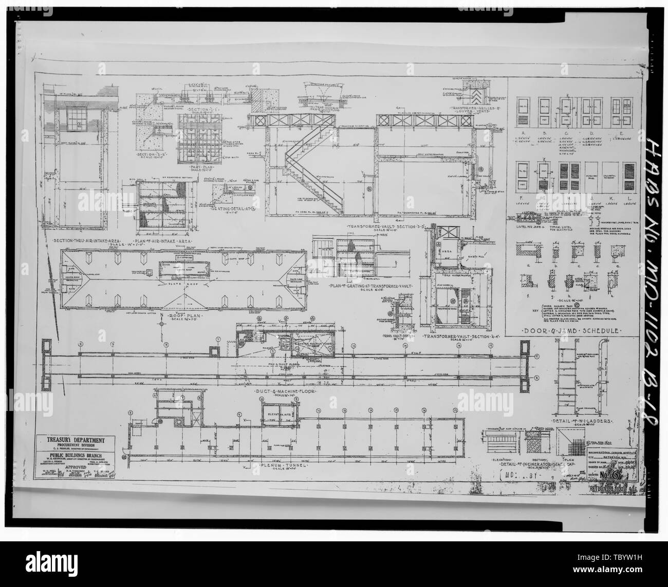 Gli istituti nazionali di Sanità, Istituto Nazionale contro il cancro, 9000 Rockville Pike, Bethesda, Montgomery County, MD Simon, Louis Adolphe George A. Fuller Company Voegtlin, Carl Parran, Thomas Wilson, Luca mi Morgenthau, Henry Robinson e Associates, Inc., imprenditore Oudens e Knoop, architetti, PC, imprenditore Edgington, Justin B, campo squadra Bobeczko, Laura L, campo squadra Robinson, Judith H, project manager Dyer, Delores, trasmettitore Smalling, Walter, fotografo Brierton, Joan M, storico Foto Stock