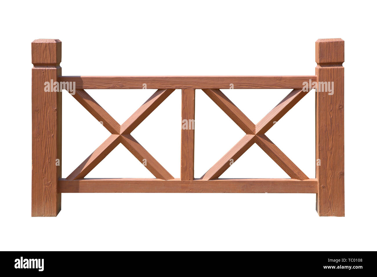 Barriera di cemento imitazione legno barriera di sicurezza Foto Stock