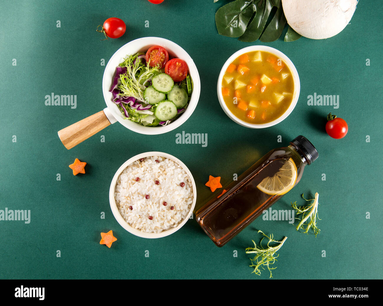 Insalata di curry package Foto Stock