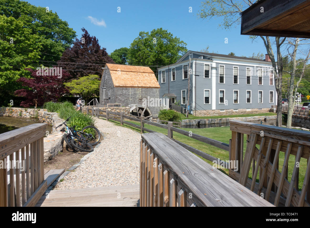 Scenic Dexter o del Dexter Grist Mill in sandwich, Cape Cod, Massachusetts, STATI UNITI D'AMERICA Foto Stock