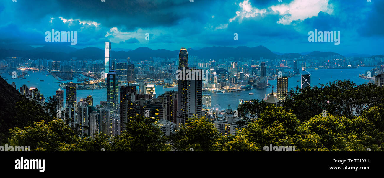 2017.08.08 Hong Kong vecchio lavoro nuovo. Foto Stock