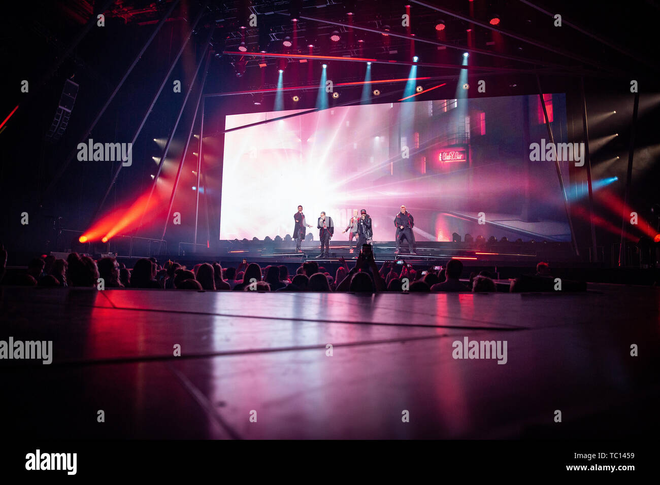 Norvegia - Oslo il 1 giugno 2019. La American gruppo vocale Backstreet Boys esegue un concerto dal vivo a Oslo Spektrum di Oslo. (Photo credit: Gonzales foto - Tord Littleskare). Foto Stock