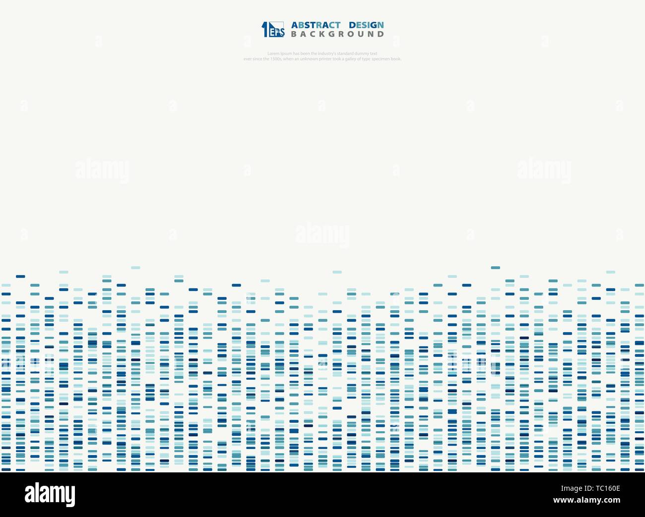 Astratta geometrica blu disegno quadrato onde sonore. È possibile utilizzare per coprire pattern design, illustrazione, il modello di presentazione. illustrazione eps vettoriali10 Illustrazione Vettoriale