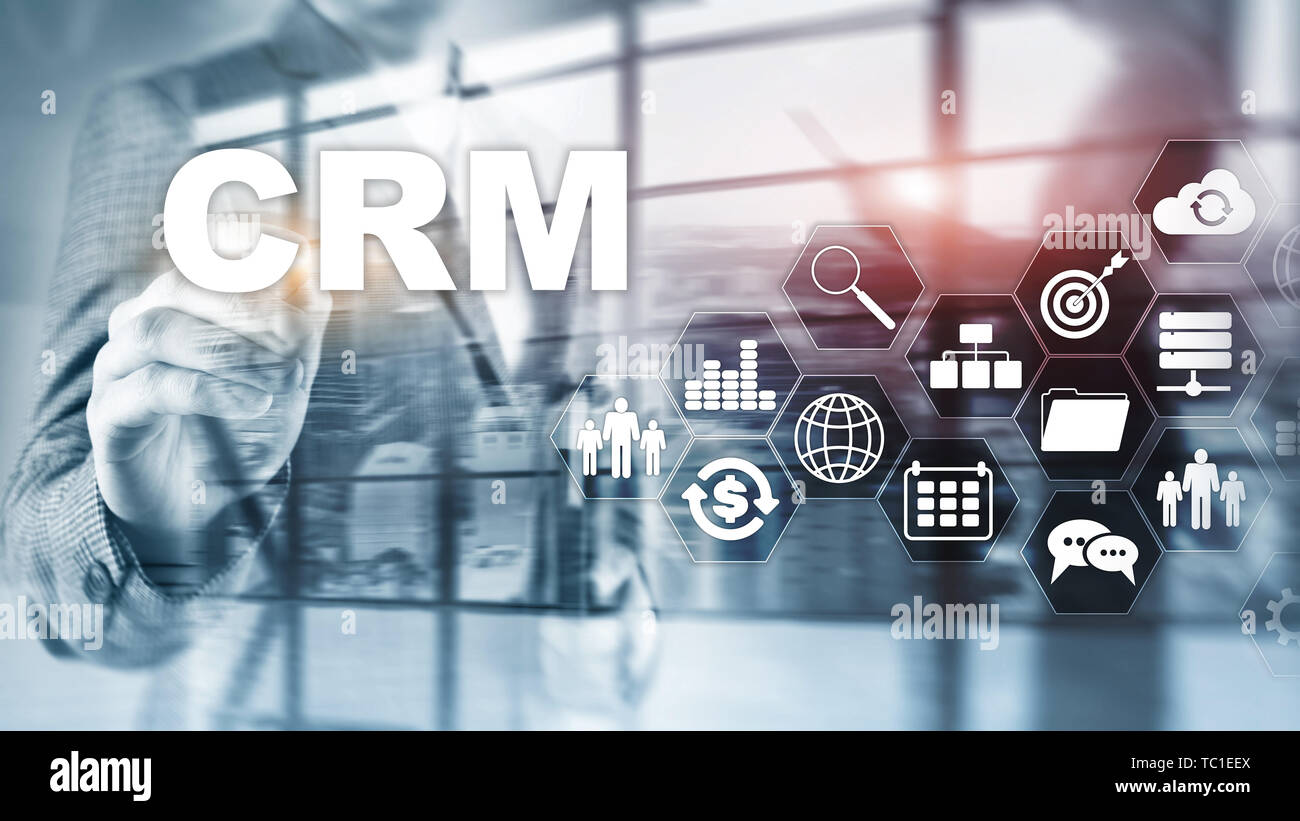 Cliente aziendale Gestione CRM Analisi del concetto di servizio. La gestione dei rapporti. Foto Stock