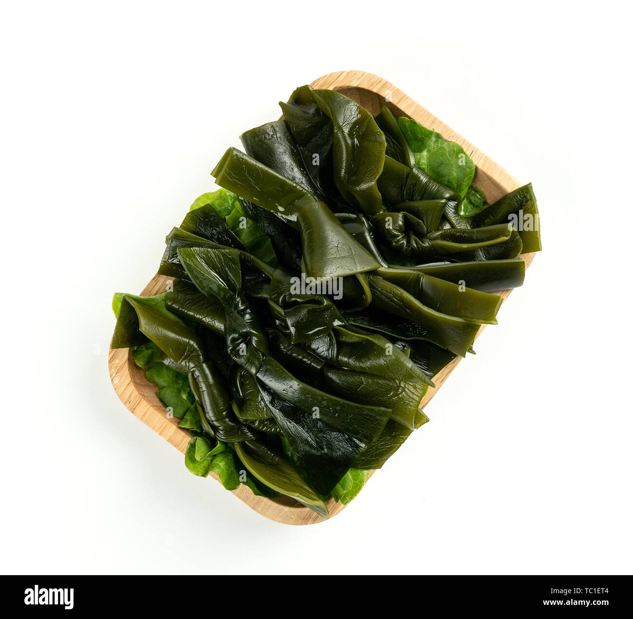Hot pot piccante ingredienti seta kelp kelp nodo Foto Stock