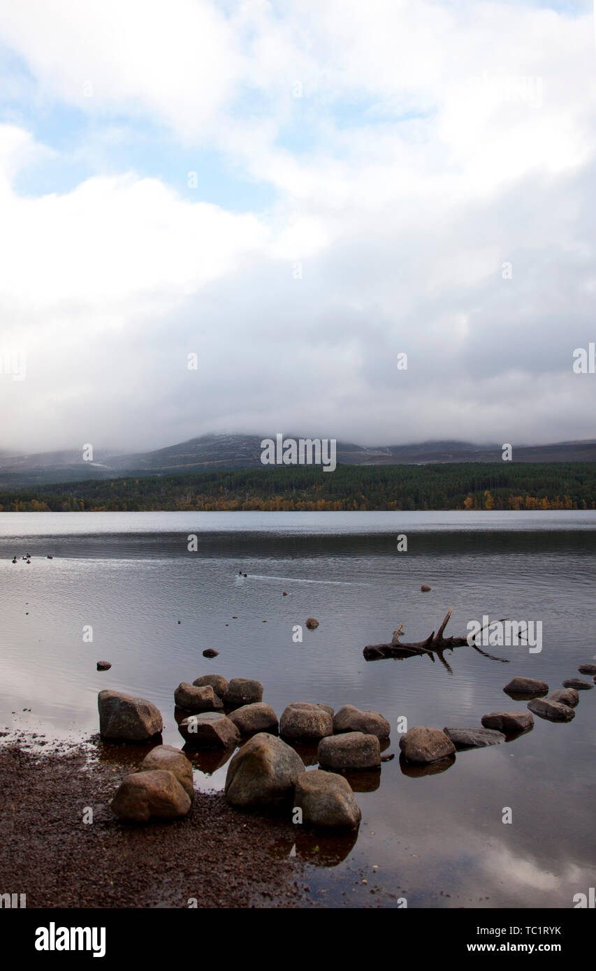Loch Morlich, Cairngorm Mountains, Schottland, Großbrittannien, Europa Foto Stock