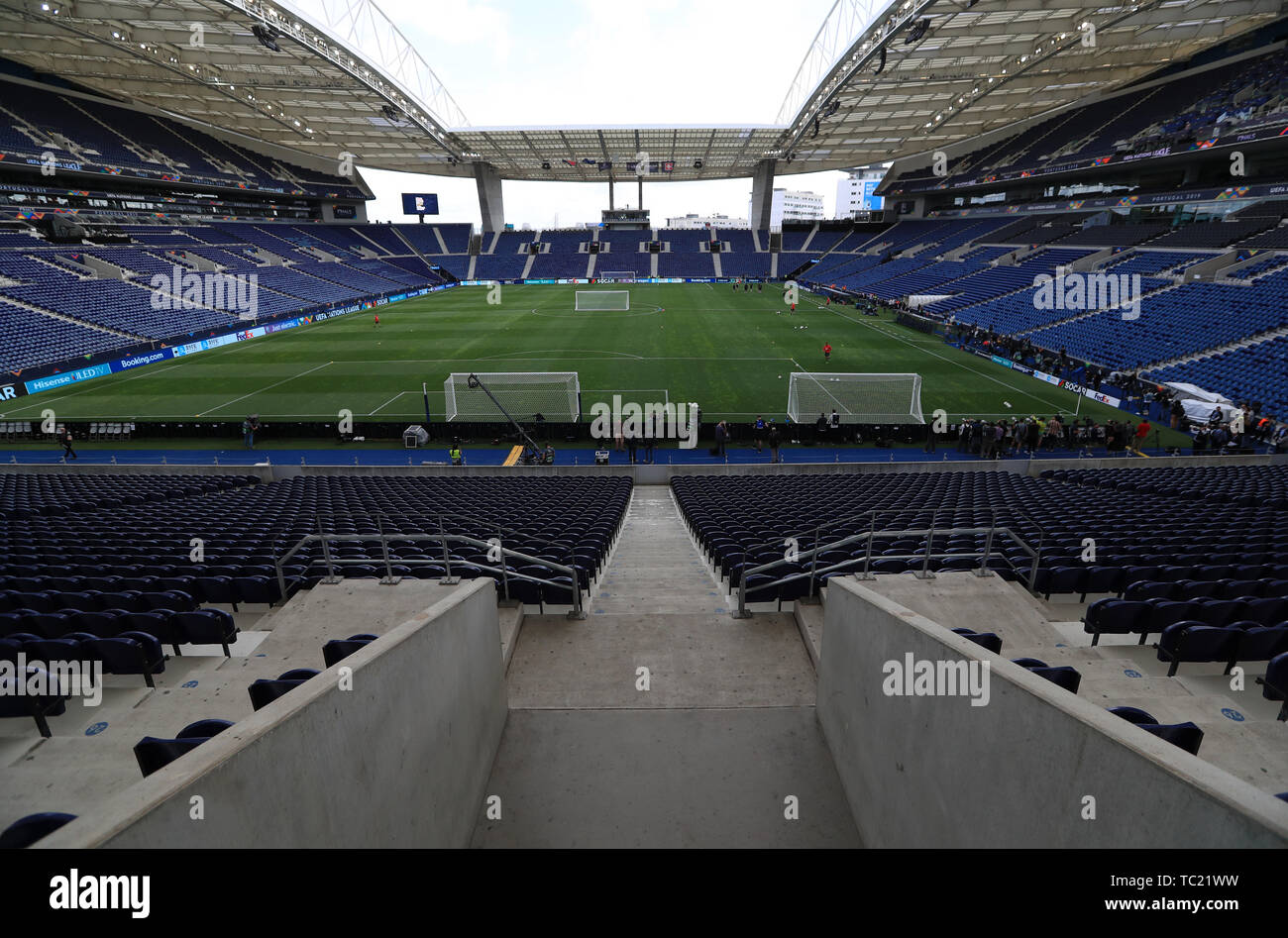 Una vista generale dell'Estadio do Dragao, Porto. Foto Stock