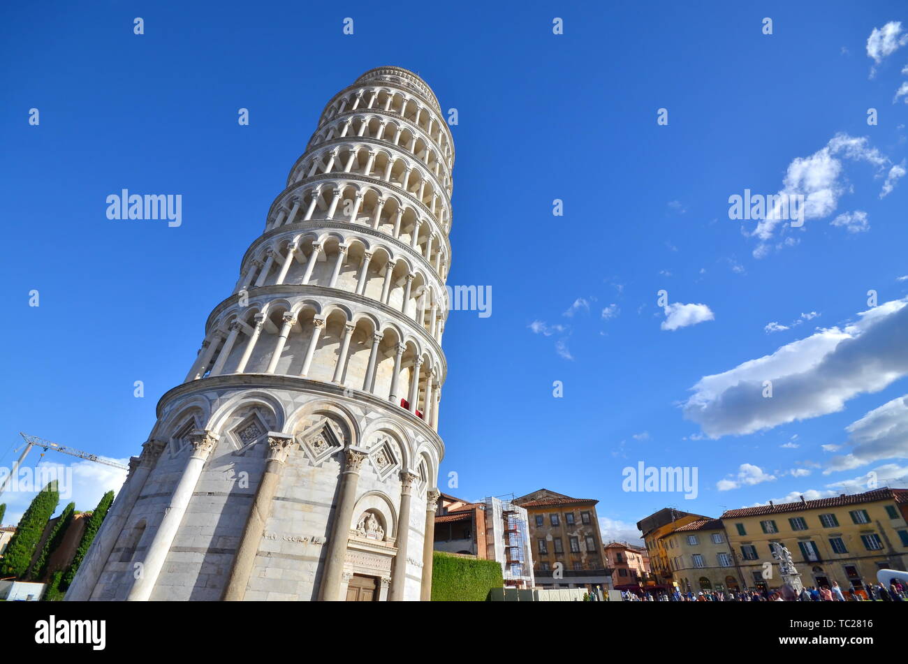 La Torre Pendente di Pisa, Italia Foto Stock