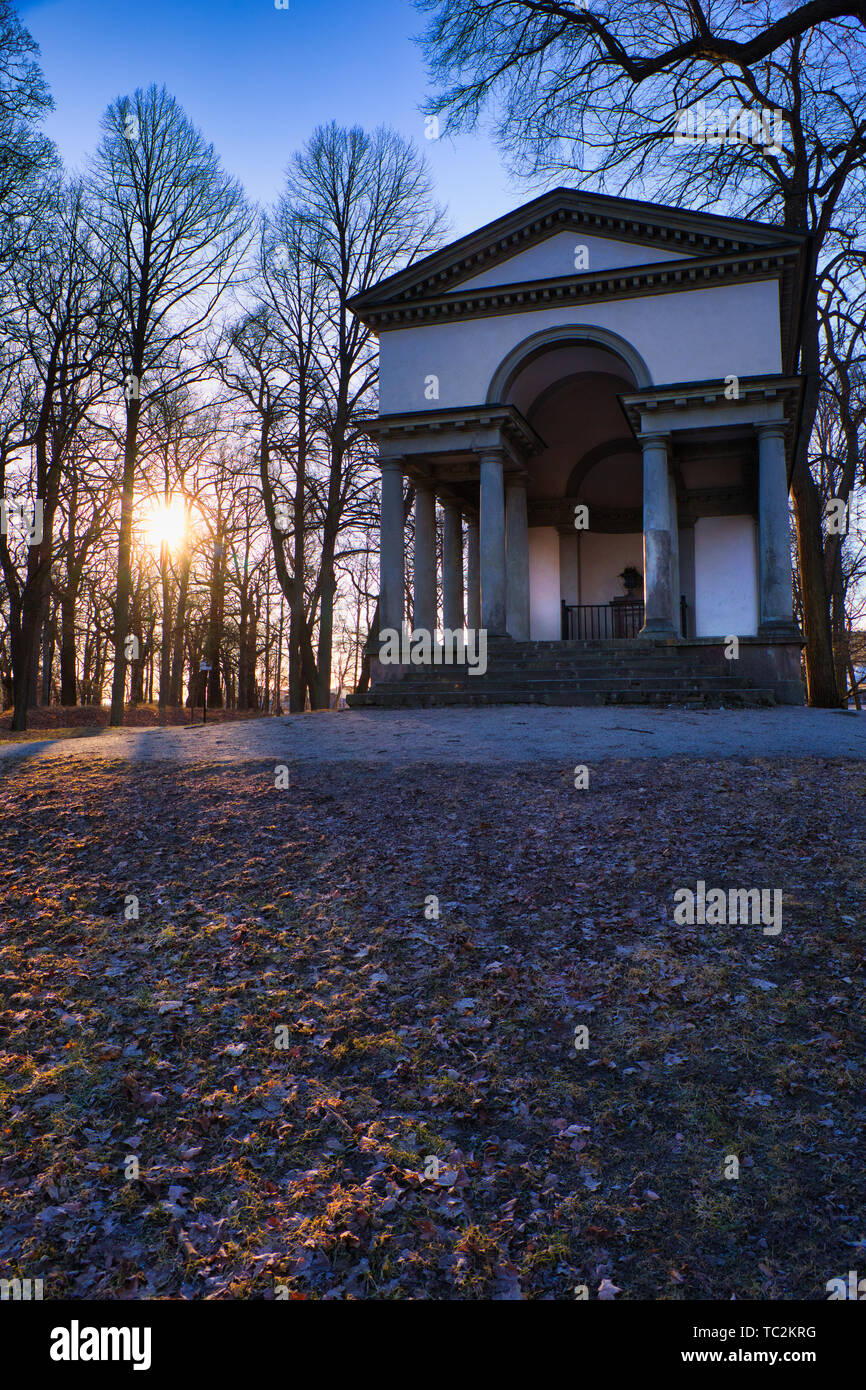 Il Tempio di Diana, Karlberg Castle Park, Solna, Stoccolma, Svezia e Scandinavia Foto Stock