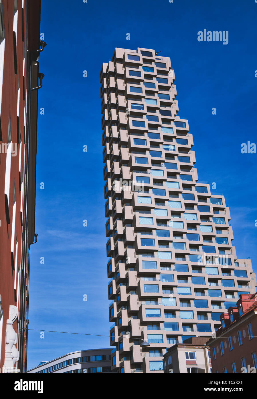 Norra Torren grattacielo, Vasastaden, Norrmalm, Stoccolma, Svezia e Scandinavia Foto Stock