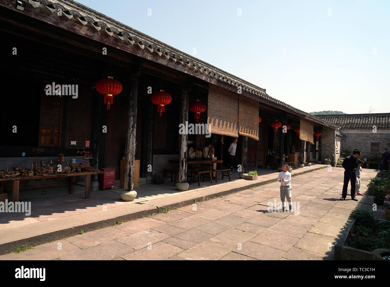 Antico complesso in Cicheng, Ningbo Foto Stock