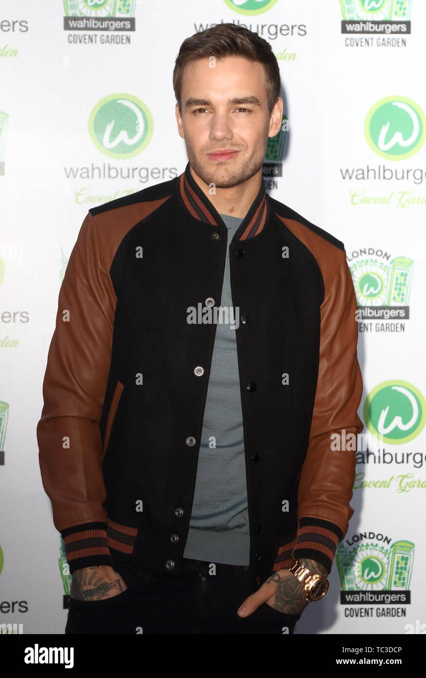 VIP Wahlburgers launch party a Wahlburgers, James Street, Covent Garden, Londra dotata: Liam Payne dove: Londra, Regno Unito quando: 04 maggio 2019 Credit: WENN.com Foto Stock