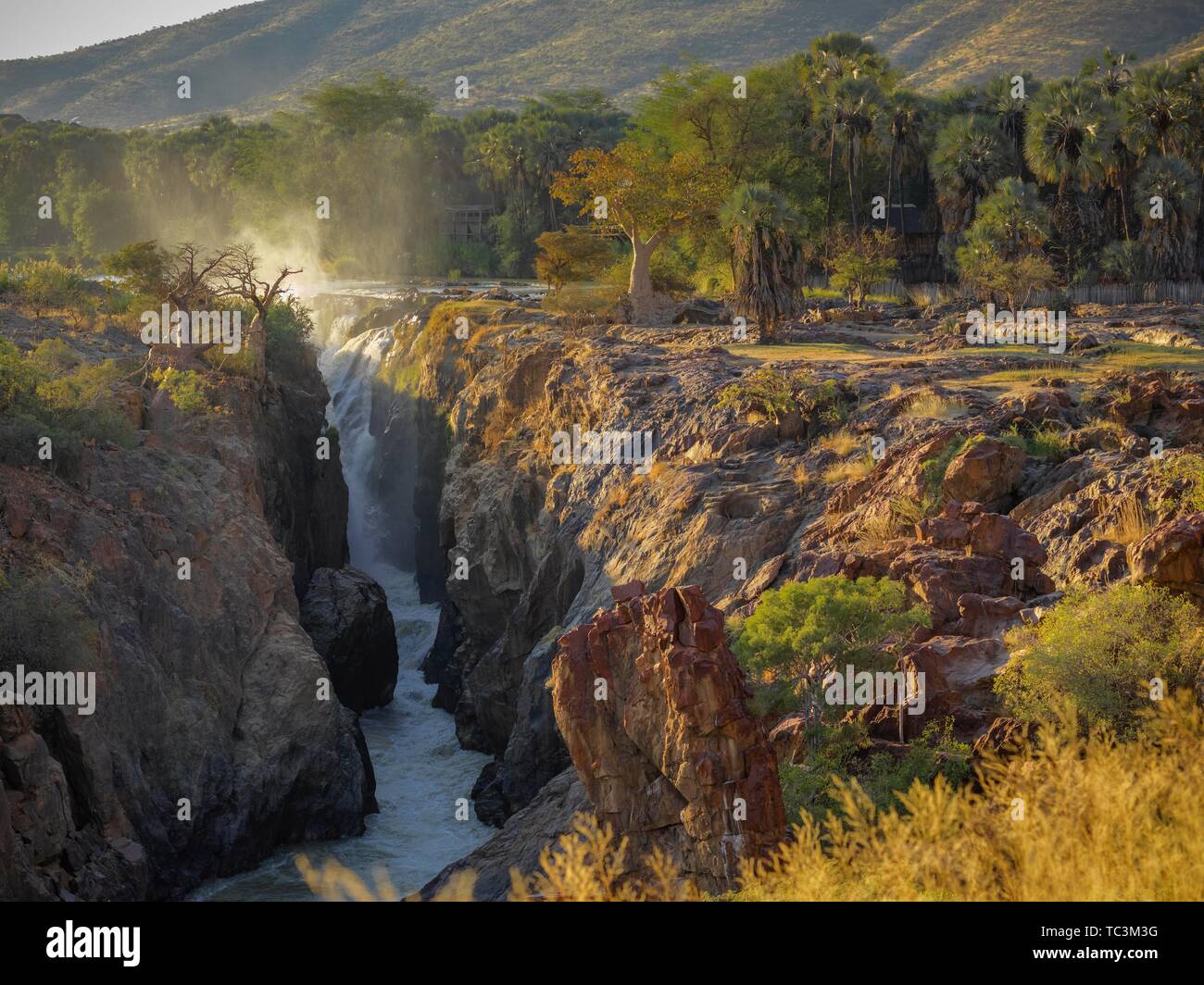 Epupa Falls, Kaokoveld, Namibia Foto Stock