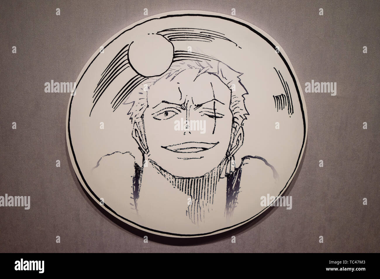 Disegnate a mano avatar di re del mare carattere ladro Foto Stock