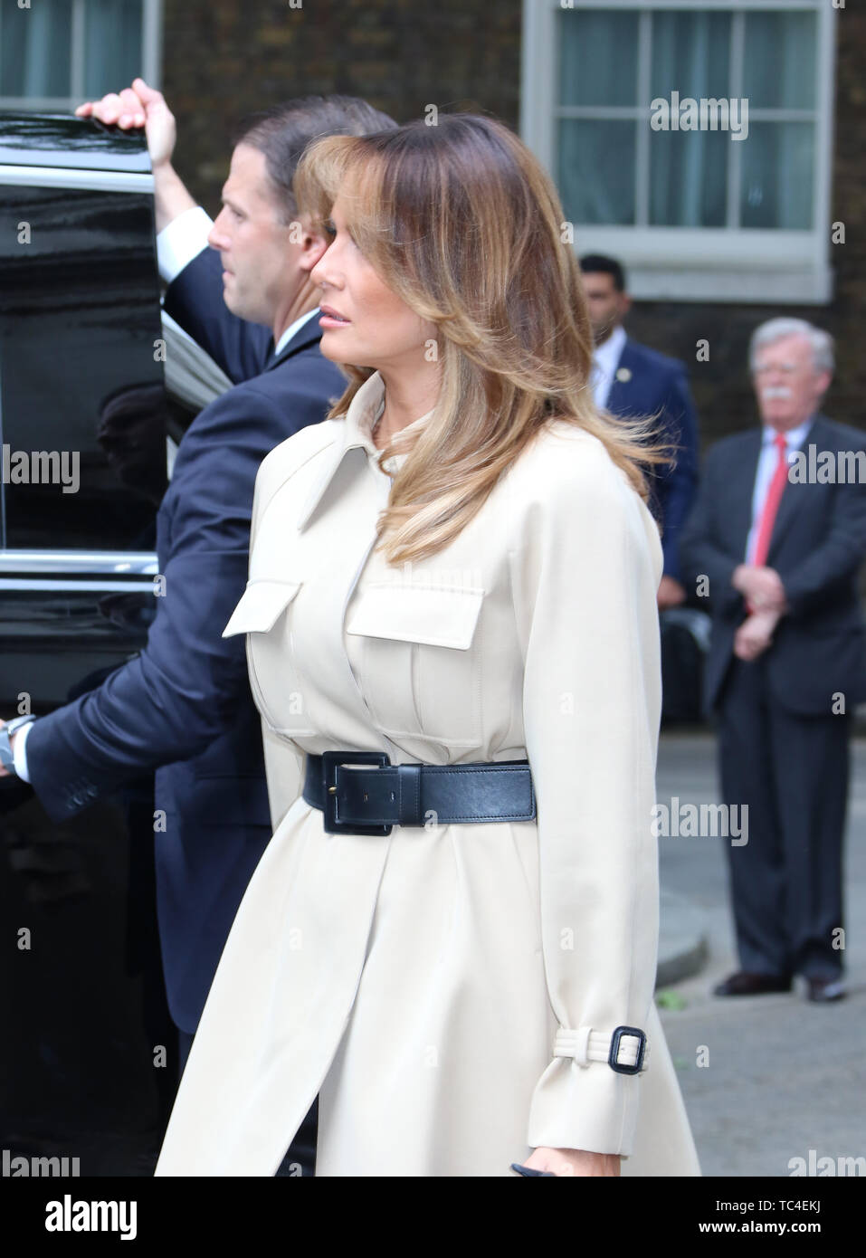 Melania Trump, Stati Uniti d'America visita presidenziale per il Regno Unito, Downing Street, Londra, Regno Unito, 04 giugno 2019, Foto di Richard Goldschmi Foto Stock