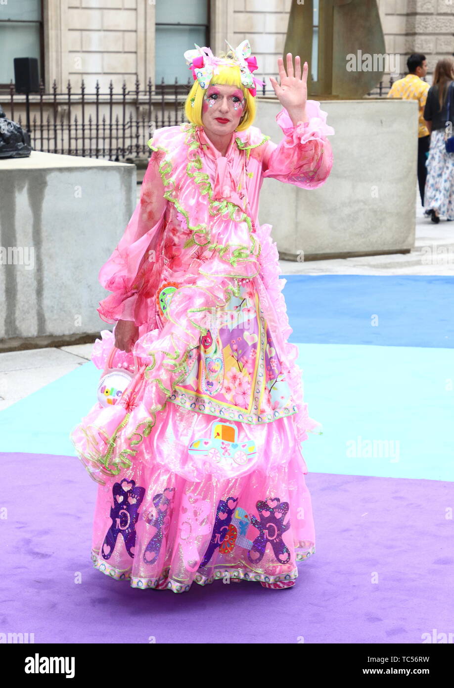 Grayson Perry visto durante la Royal Academy of Arts Estate Anteprima della Fiera Party presso la Royal Academy, Piccadilly a Londra. Foto Stock