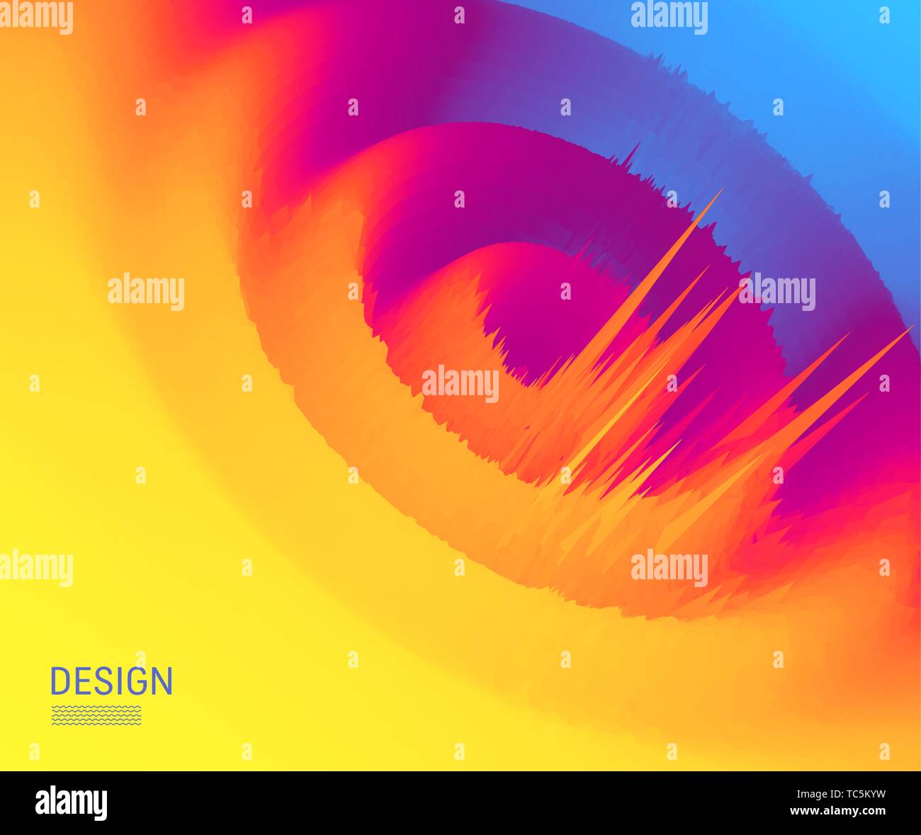3d sfondo astratto. La tecnologia avveniristica stile. Dati di grandi dimensioni di visualizzazione del grafico. Illustrazione Vettoriale. Illustrazione Vettoriale