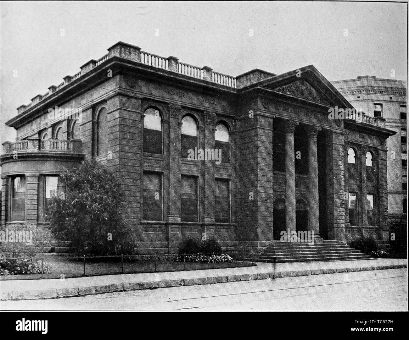 Fotografia della Carnegie Library in Fort Worth, Texas, dal libro "Libro di Texas' da Harry Yandell Benedetto e Giovanni A. Lomax, 1916. La cortesia Internet Archive. () Foto Stock