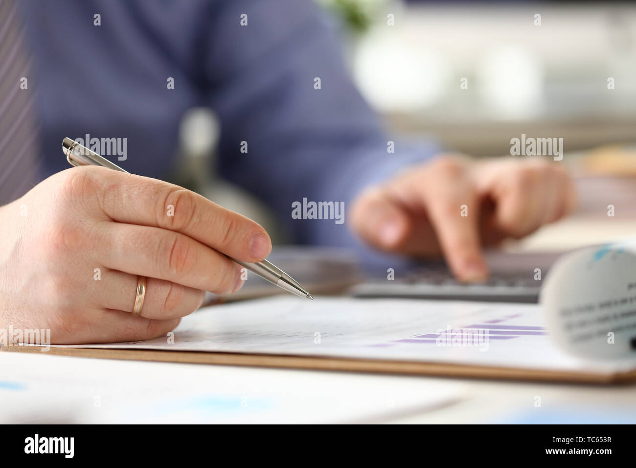 Burocrazia Business Accounting Processo di competenza Foto Stock