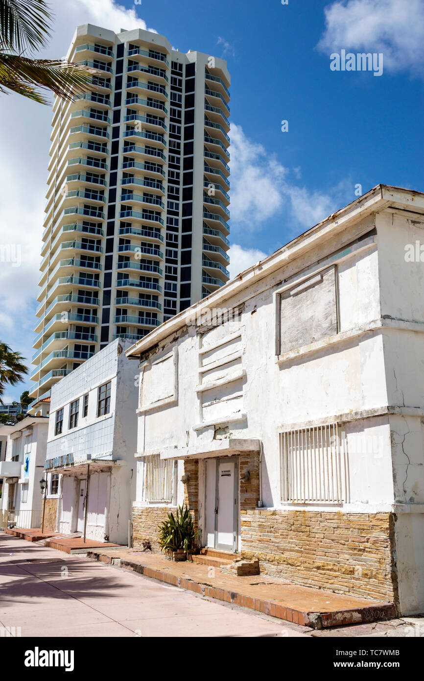 Miami Beach Florida, North Beach, Ocean Terrace, grattacieli grattacieli edifici di lusso, appartamenti residenziali condominio Foto Stock