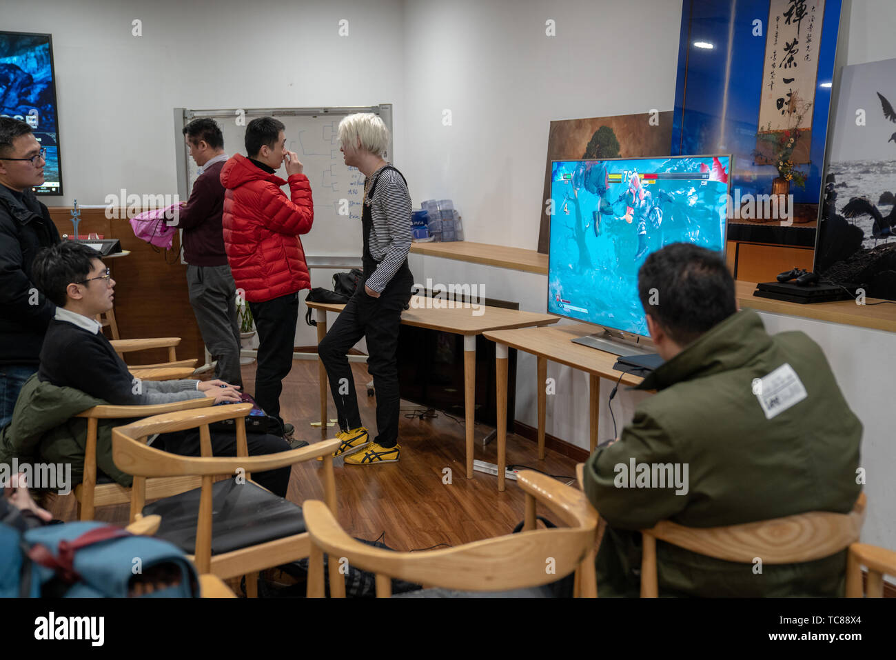 Gioco delle parti Foto Stock
