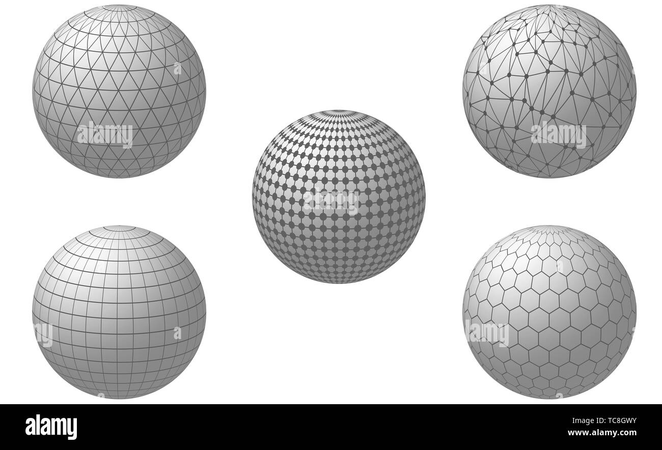 Abstract Terra composto di interconnessi tra loro linee di punti, scientifica e tecnologica con il significato globale di connessione di rete Foto Stock