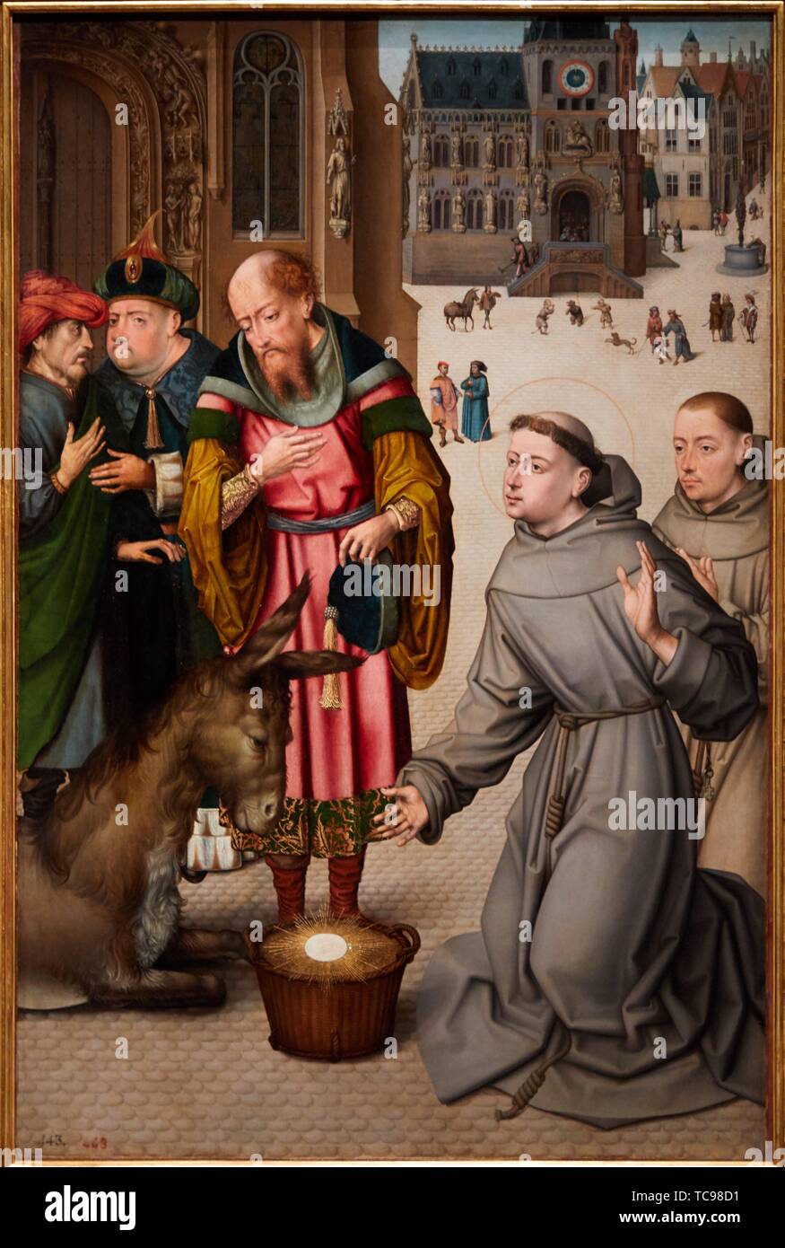 ''"Miracolo di Sant'Antonio di Padova", ca. 1500, anonimi e al Museo del Prado di Madrid, Spagna, Europa Foto Stock