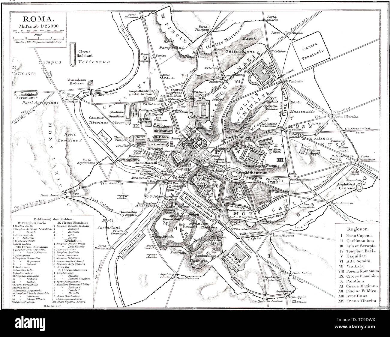 Mappa di roma antica immagini e fotografie stock ad alta risoluzione - Alamy