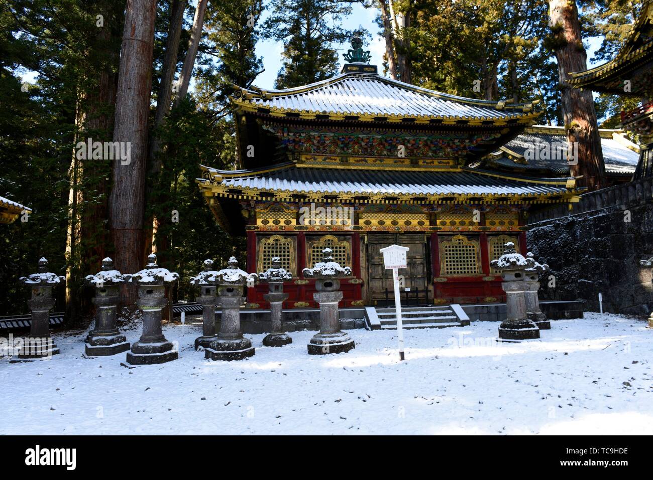 Al Santuario di Toshogu, Nikko, Tochigi, Giappone, Asia. Foto Stock