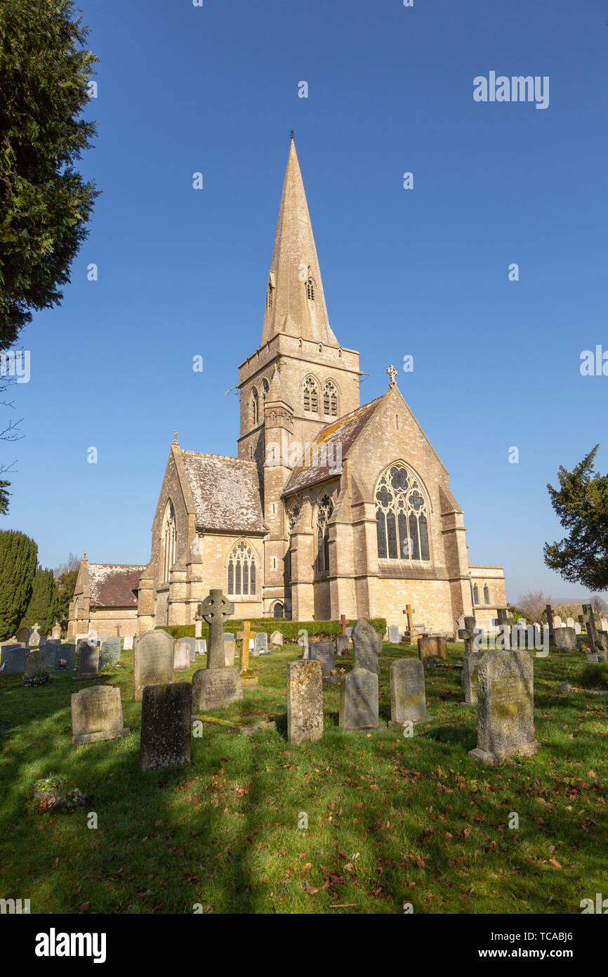 Chiesa di Santa Maria, Sutton Veny, Wiltshire, Inghilterra, Regno Unito Foto Stock