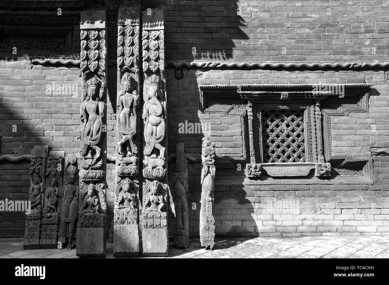 Post-terremoto luce in Nepal Foto Stock
