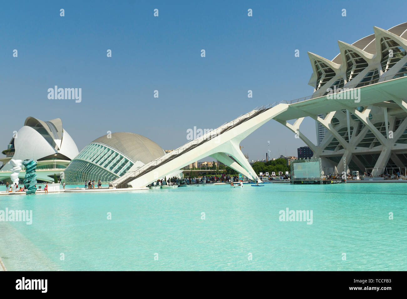 Valencia, Spagna - 07 agosto 2018: Valencia è uno dei più grandi e più vivace città in Spagna. Si trova questa città nella parte sud-orientale o Foto Stock