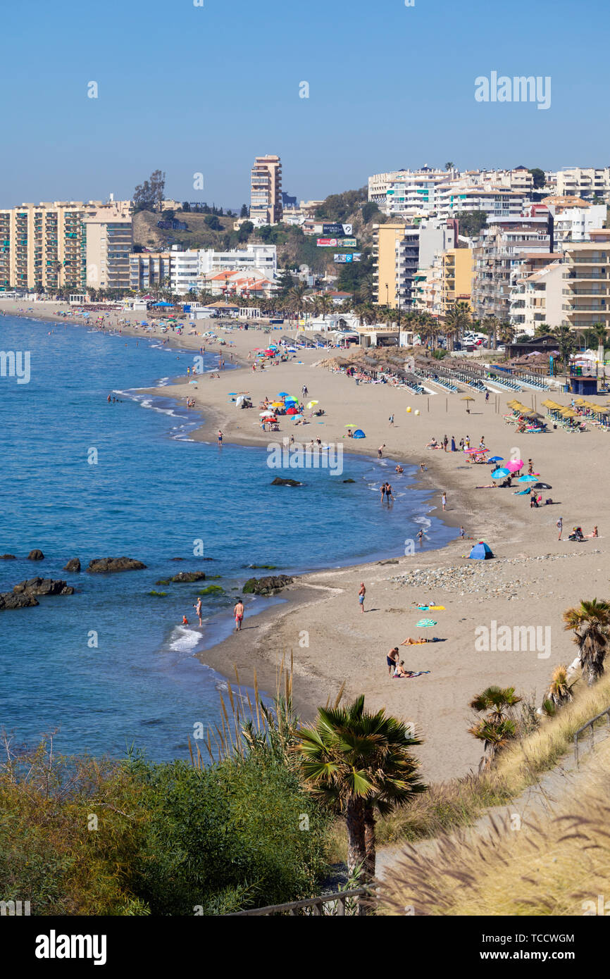 Carvajal, Costa del Sol, provincia di Malaga, Andalusia, Spagna meridionale. Foto Stock