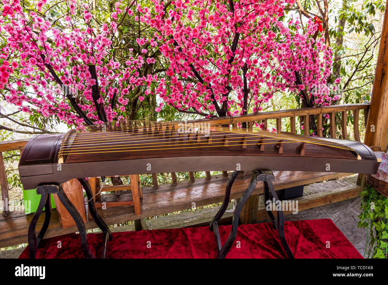 Chinese guqin zither qin immagini e fotografie stock ad alta