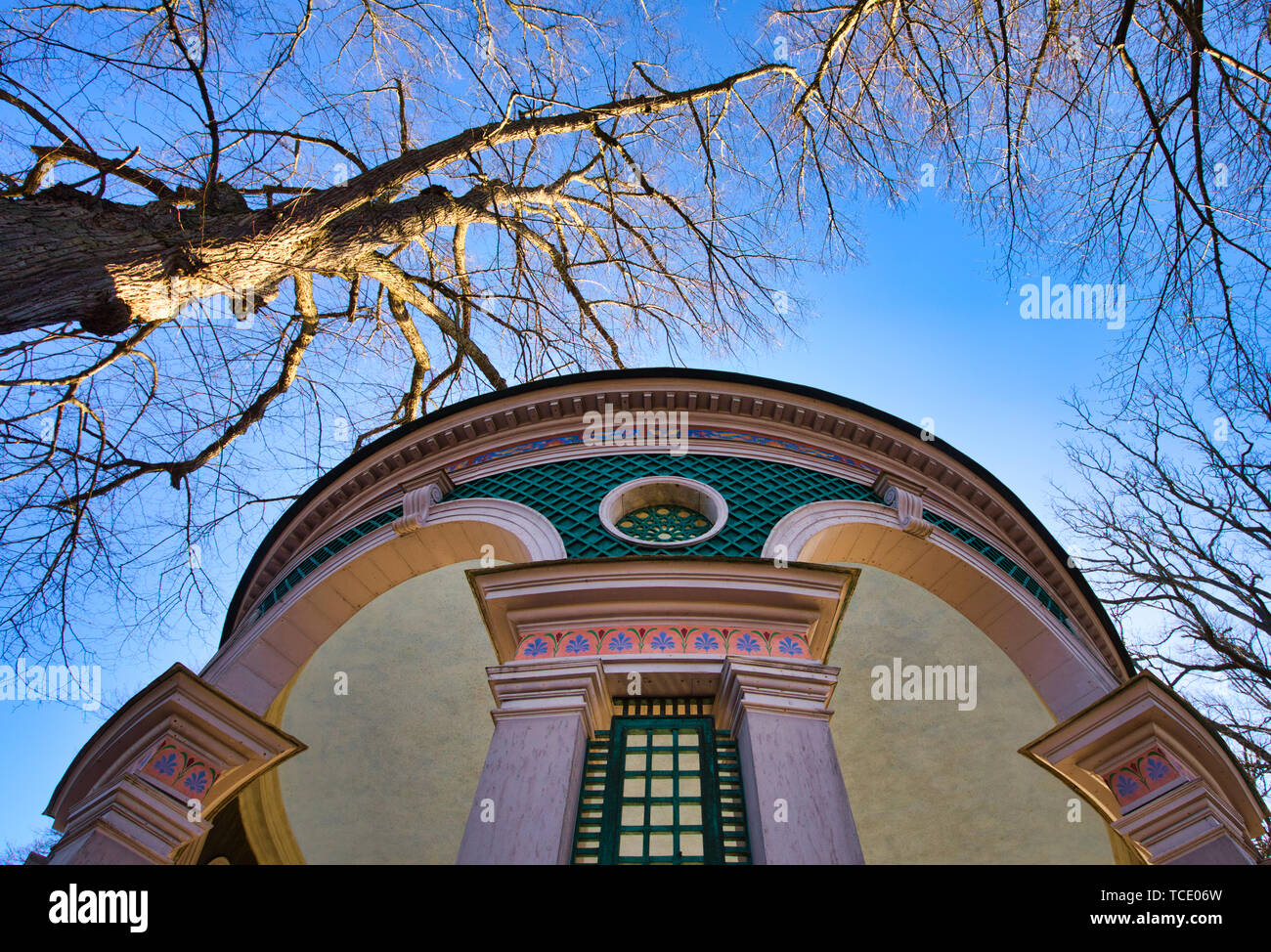 Haga Echo Temple (Ekotemplet), Hagaparken, Solna, Stoccolma, Svezia e Scandinavia Foto Stock