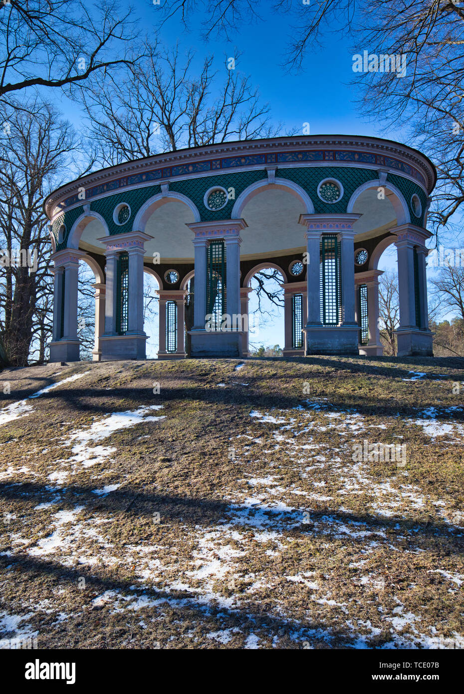 Haga Echo Temple (Ekotemplet), Hagaparken, Solna, Stoccolma, Svezia e Scandinavia Foto Stock