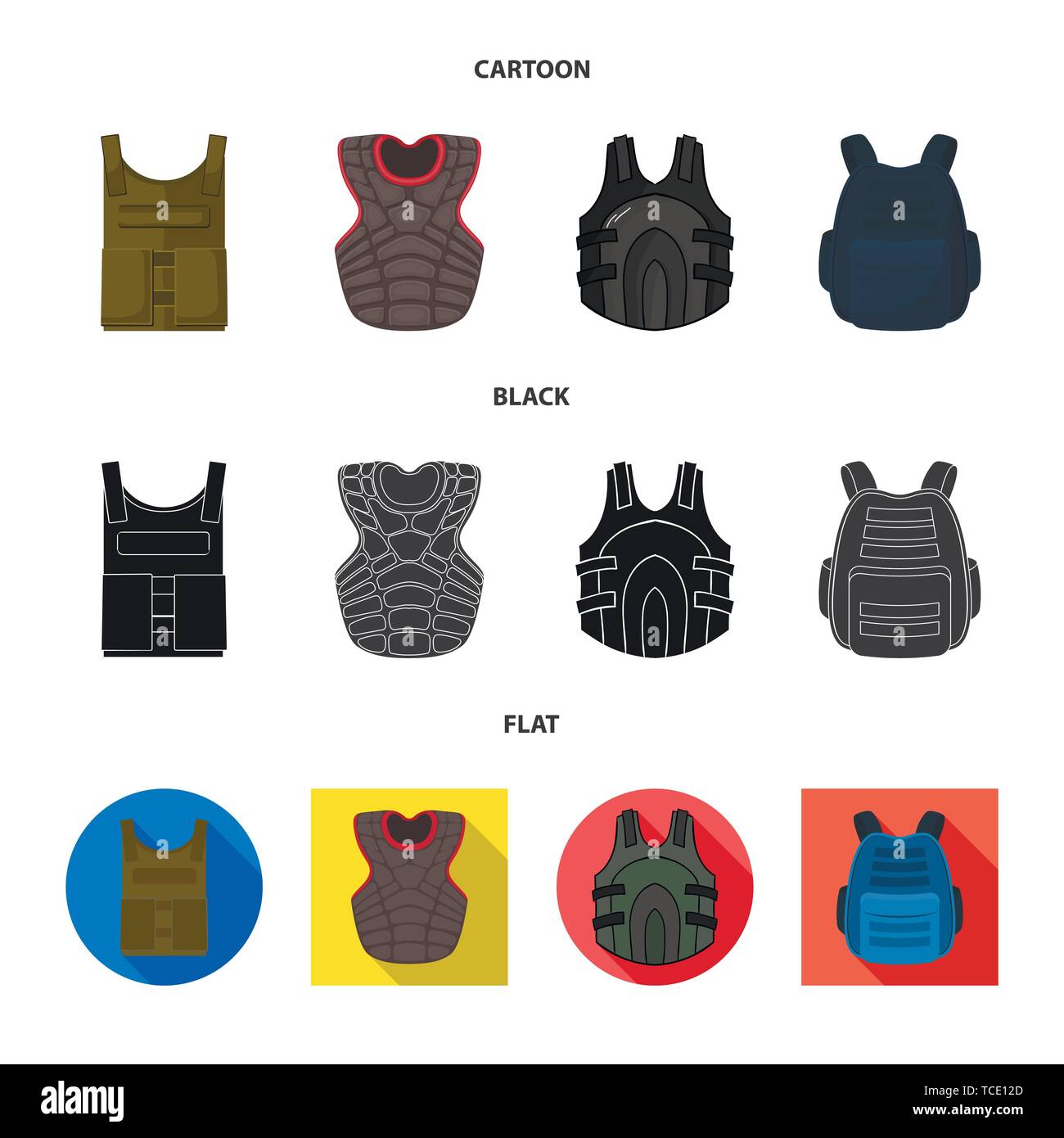 Giubbotto,prove,polizia,kevlar,Swat,team,,flak jacket,armor,corpo,bullet,bulletproof,,pistola spara,personaggio,impostare,vettore,icona,immagine,isolato,raccolta,design,l'elemento,graphic,segno, Vettori vettore , Illustrazione Vettoriale