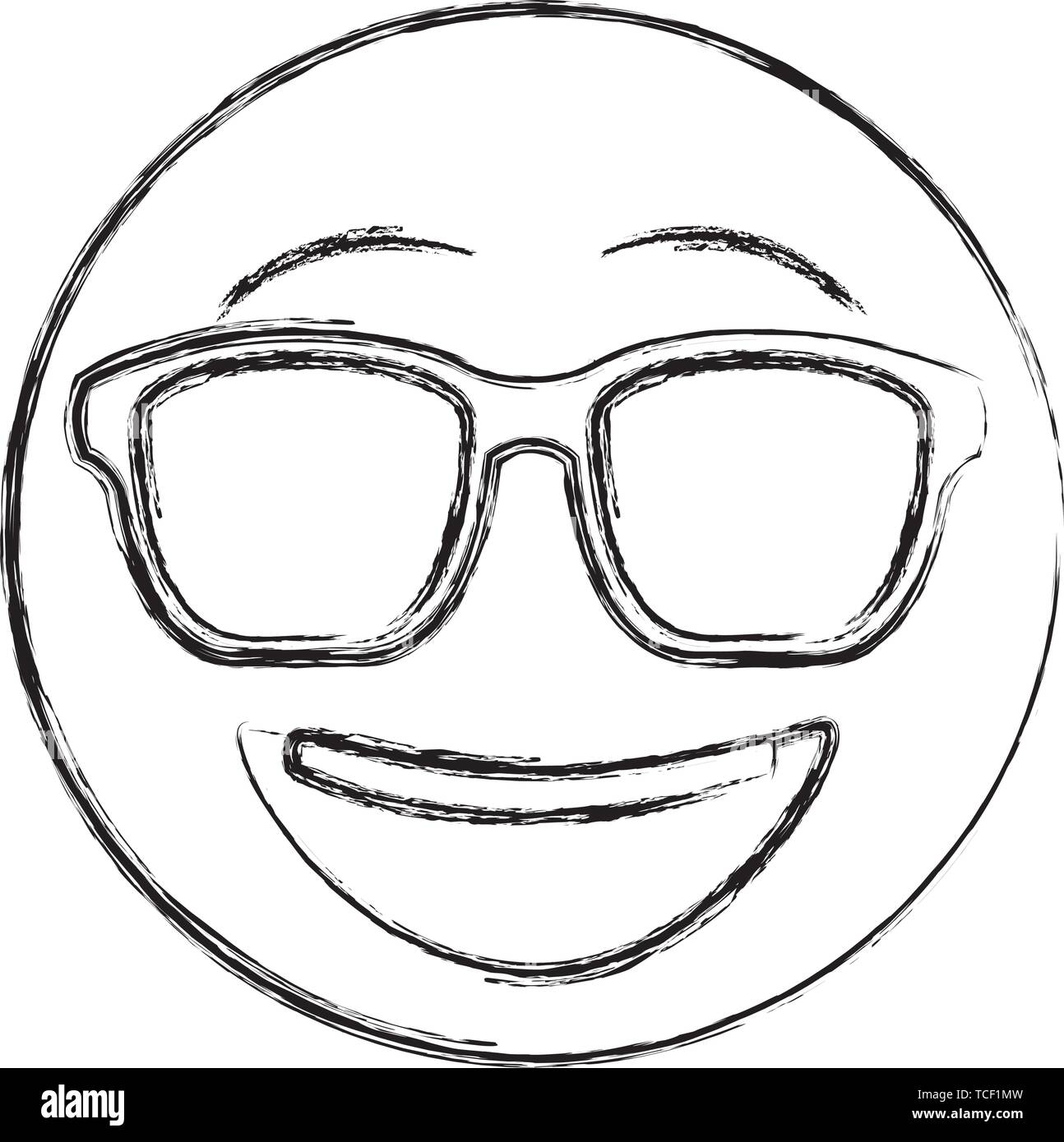 Emoticon Smiley face Illustrazione Vettoriale