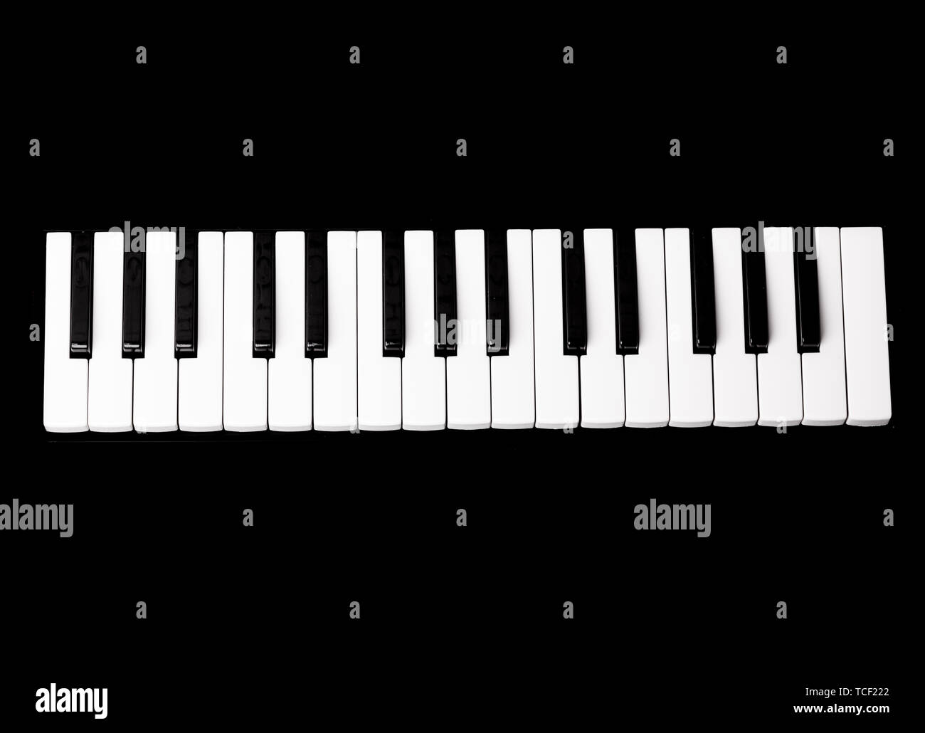 Close-up di tastiera di pianoforte Foto Stock