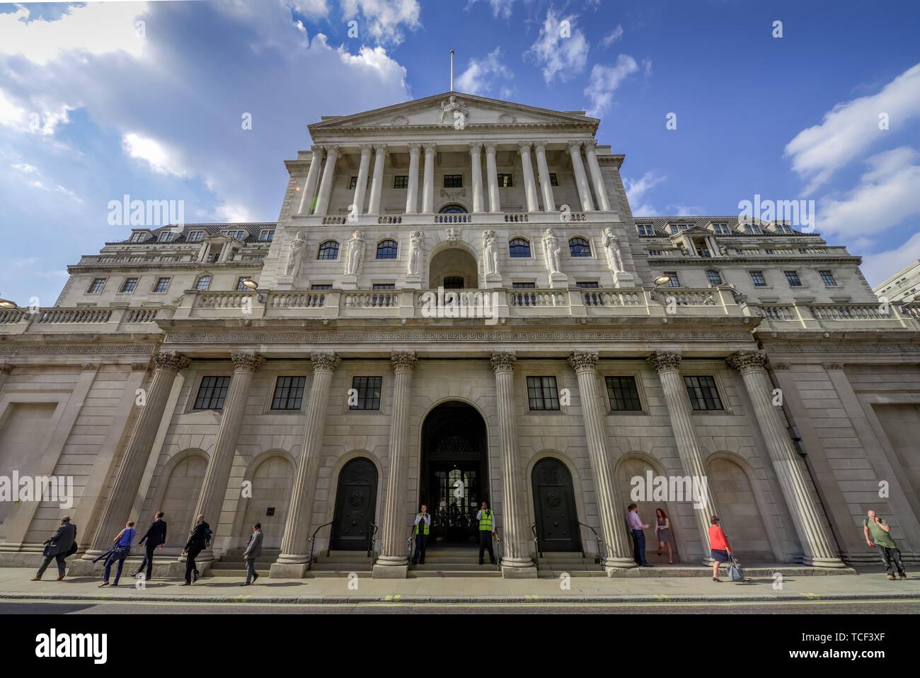 Bank of England, Londra, Inghilterra, Gran Bretagna Foto Stock