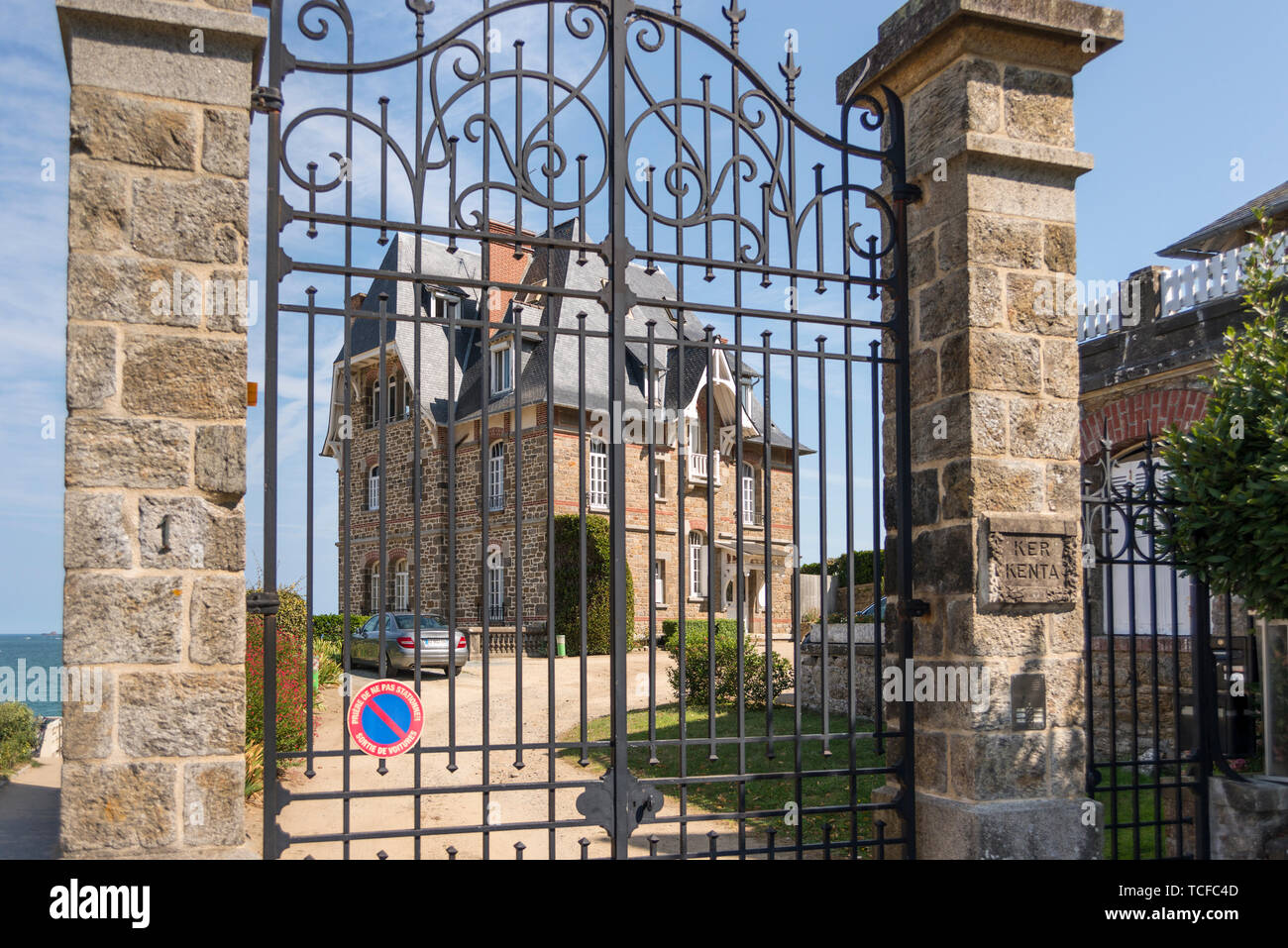 Appartamento Ker Kenta, St Enogat distretto di Dinard, Brittany, Francia Foto Stock