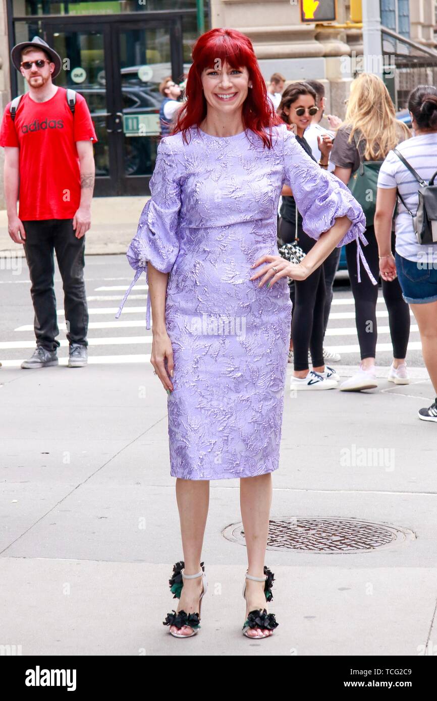 New York, Stati Uniti d'America. 07Th Giugno, 2019. New York, NY, STATI UNITI D'AMERICA. Il 7 giugno, 2019. Carrie Preston a costruire serie su Giugno 7, 2019 in New York City. Credito: MediaPunch Inc/Alamy Live News Foto Stock