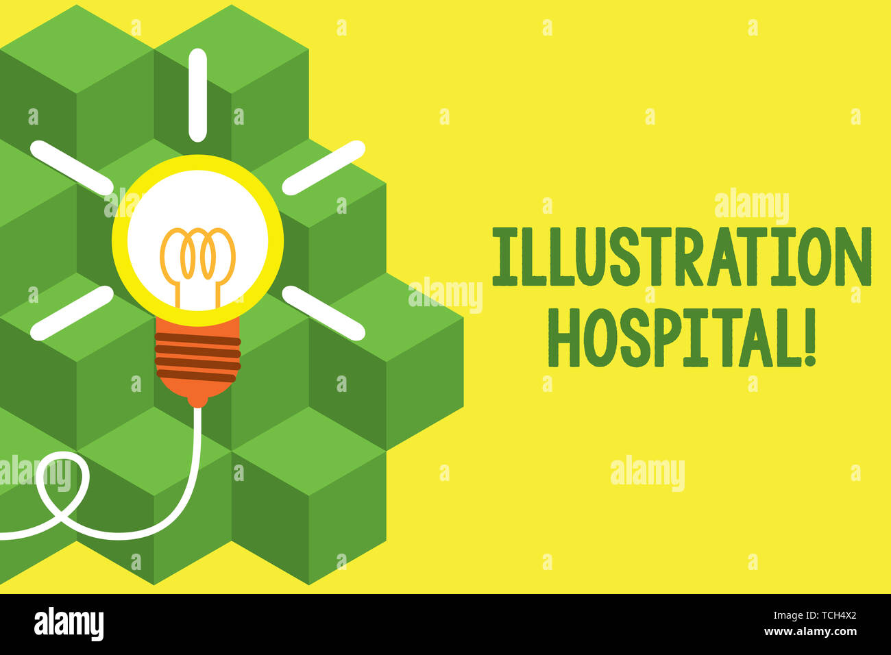 La grafia la scrittura di testo illustrazione ospedale. Foto concettuale unico di arte applicata di istituzione medica e pratica la grande idea lampadina. Successfu Foto Stock La grafia la scrittura di testo illustrazione ospedale. Foto concettuale unico di arte applicata di istituzione medica e pratica la grande idea lampadina. Successfu Foto Stock
