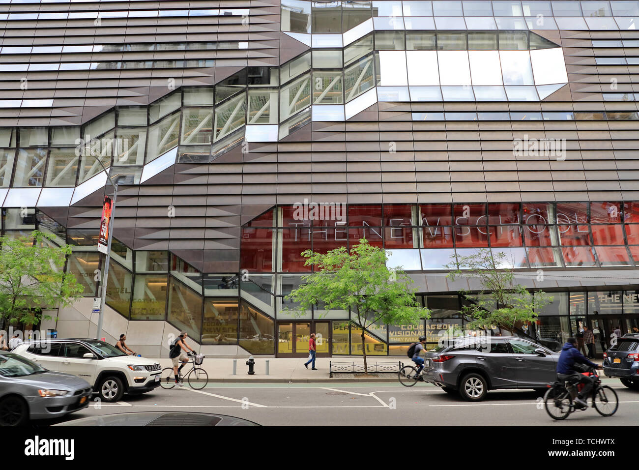 Vista esterna del Centro Universitario della Nuova Scuola Università.Manhattan.New York City.USA Foto Stock