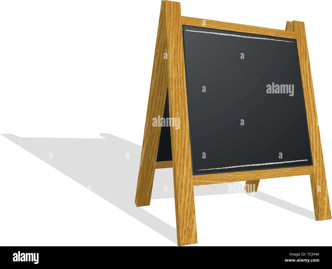 La passerella casseruola segno vettore alimentare scheda Menu display di ardesia Illustrazione Vettoriale